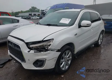 2015 Mitsubishi Outlander Sport Gt from USA, damaged, VIN 4A4AR4AW5FE049655